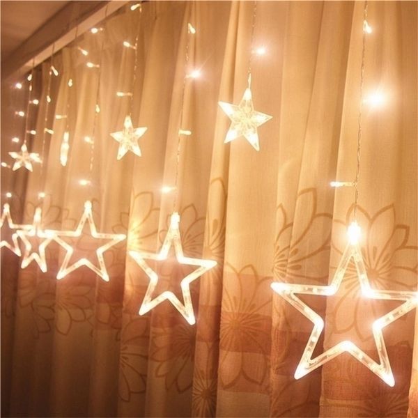 Christmas STAR LED LIGHT String Decorações alegres para o ornamento de árvore de casa Natal Navidad Gifts Ano Y201020