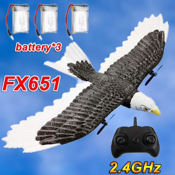 RC Plane Wingspan Eagle Bionic Aircraft Fighter Radio Control Remote Hobby Glider Airplane Boys Toys for Children 220713