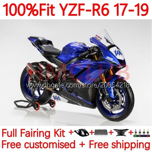 Attrezzature per stampo per iniezione per yamaha yzf-r6 yzf600 yzf r6 r 6 600 cc 17-22 carrozzeria 28no.33 yzfr6 17 18 19 20 21 22 yzf-600 2017 2018 2019 2020 2021 2022 oem body blu nero