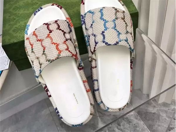 

fashion woman sandal beach thick bottom slippers platform women shoes alphabet lady sandals leather high heel slippers, Black