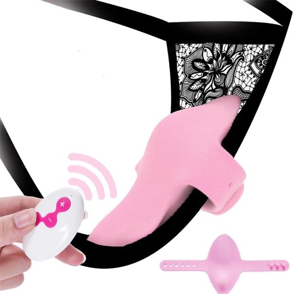 Massageador de brinquedos sexuais que vendem calcinha do clitóris de controle remoto sem fio Estimulador de calcinha vestível Mulheres vibratórias Toys Butterfly Vibrator