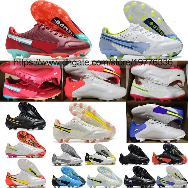 

send with bag football boots tiempo legend 9 elite pro fg soccer shoes mens white gold red blue black gray soft leather training a248b