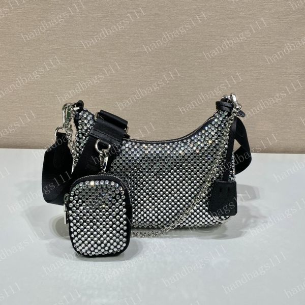 

wholesale woman designer bags hobo handbags lady fashion nylon composite designers handbag chains shoulder bag black crossbody bag#prd01