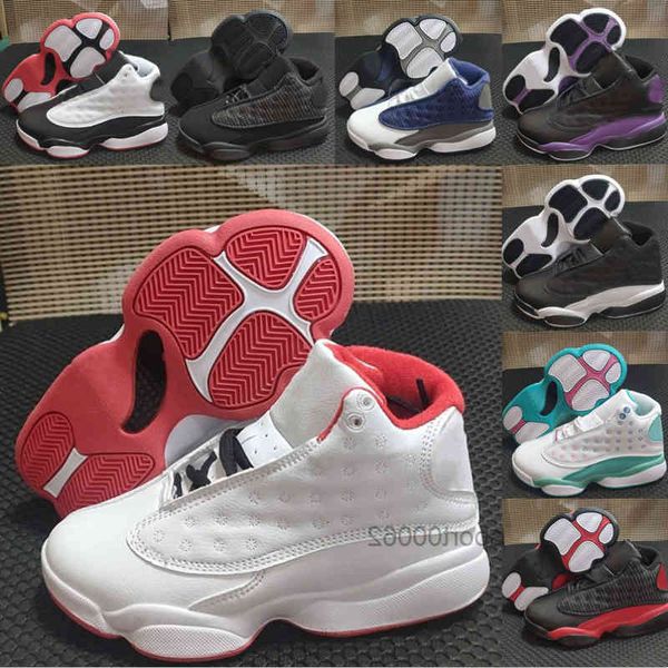 

jordns 13s kids baketball shoes love and respect big boys girls black cat traner court purple history of flight sports sneakers infant flint