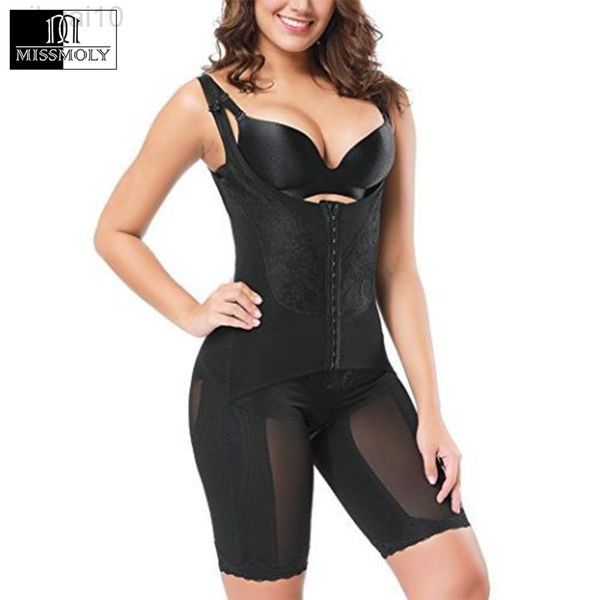 Frauen Full Body Shaper Nahtlose Oberschenkel Korsett Bauch-steuer Unterbrust Abnehmen Bodysuit Shapewear Powernet Taille Bauch Trainer L220802