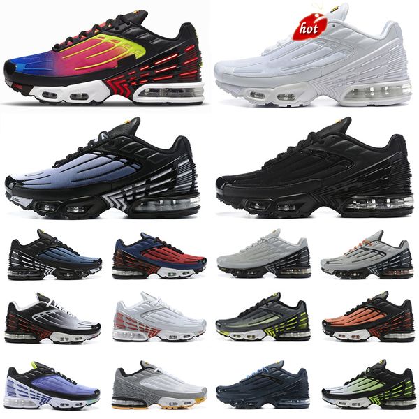 

tn plus 3 mens running shoes sneakers tn3 triple white black iridescent graphy aqua volt obsidian neon graphy pack nebula men women