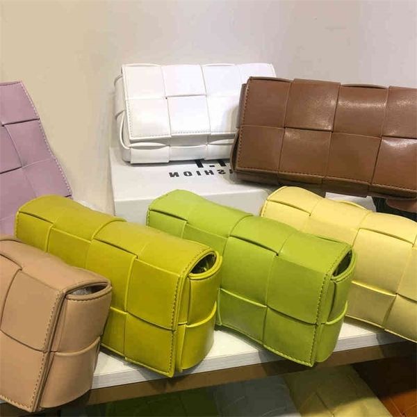 

bottegas venetas luxury handbags soft leather woven women's single shoulder messenger bag cassette waist small crowd cross back chest v