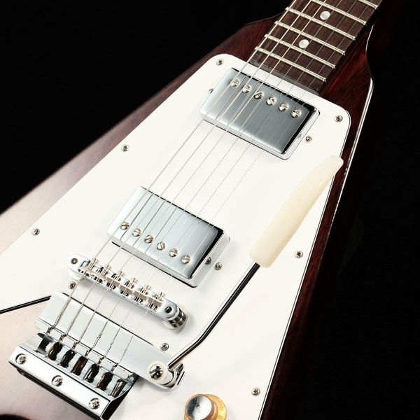 

custom jp ltd. run 1967 flying v w/maestro vint. gloss 1 full electric guitar