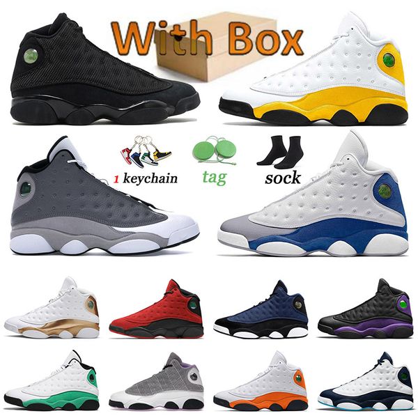 

jumpman 13 basketball shoes designer womens trainers atmosphere grey del sol red flint hyper royal french blue obsidian singles day barons, Black