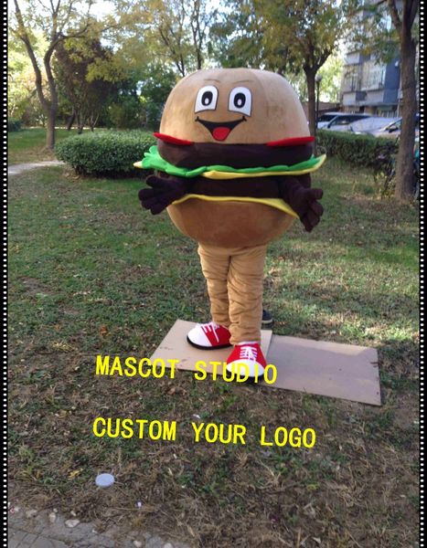 

mascot doll costumehamburger mascot burger costume custom fancy costume anime kits mascotte fancy dress carnival costume41914, Red;yellow