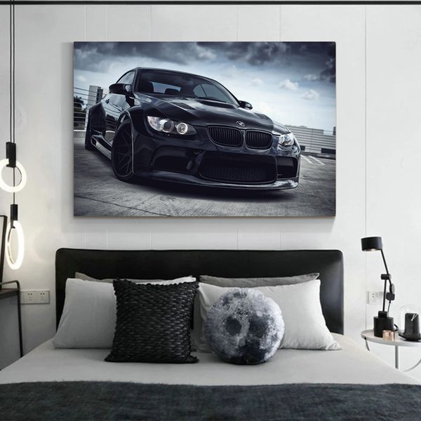 Modern Super Sport Sport Car Wallpaper Canvas Painting Poster Print Wall Art Pictures para sala de estar Decoração de casa de meninos Cuadros