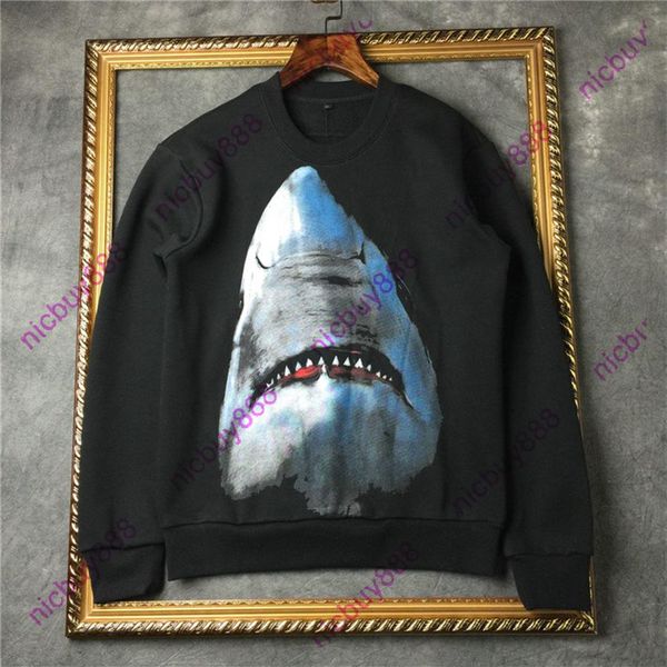 

2020 autumn fashion designer luxury give mens classic animal shark print hoodies pullover long sleeve hoody casual cotton sweatshi270a, Black