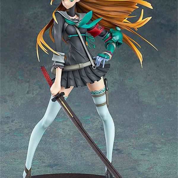 

7th dragon ii samurai anime figure student style collectible toy pvc figma doll action model girl gift toys