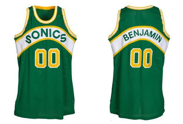 

stitched benoit benjamin basketball jersey s-6xl mitchell & ness 1991-92 mesh hardwoods classics retro version men women youth jerseys, Black;red