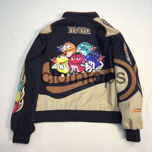 

embroidery m letter harajuku baseball jacket coats men women hip hop printed couples patch varsity bomber jackets m-3xlcp clothing, Black;brown