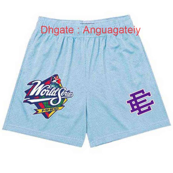 

brand luxury loose fashion ee shorts casual eric emanuel designer fitness sports mesh short breathable summer baseball major league basketba, White;black