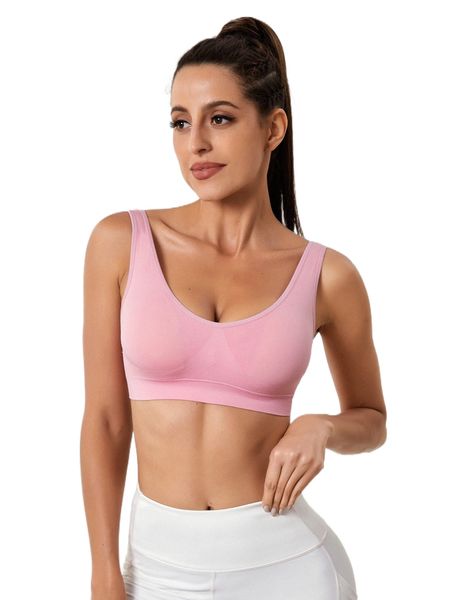 

seamless breathable softness sports bra x7zz#, Gray