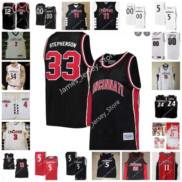 

custom cincinnati bearcats basketball jersey 43 rob banks 24 jeremiah davenport 5 david dejulius 32 jarrett hensley 25 hayden koval 31 sam m, Black