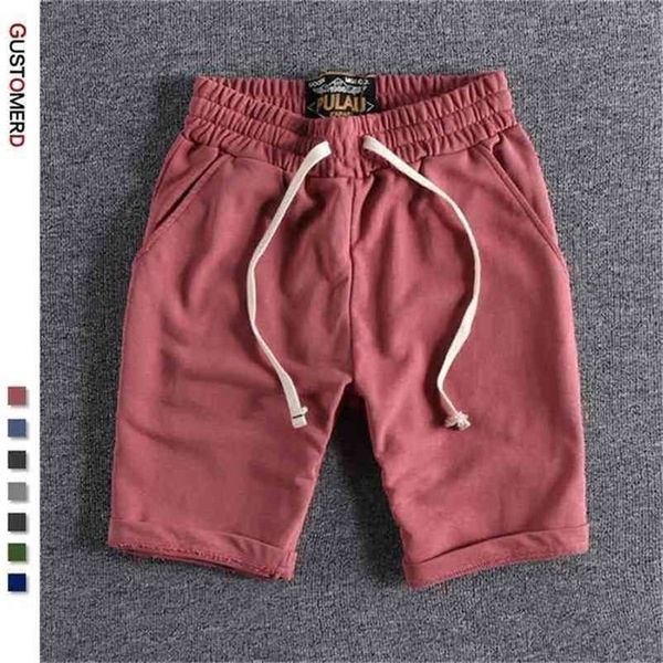 

summer 100% cotton soft shorts men casual home stay men's running shorts sporting men shorts jogging short pants men 210330, White;black