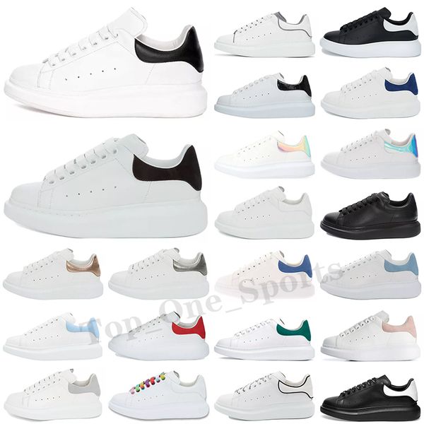 

designer men women casual shoes smart platform trainers luminous fluorescent shoe back leather chaussures pour hommes