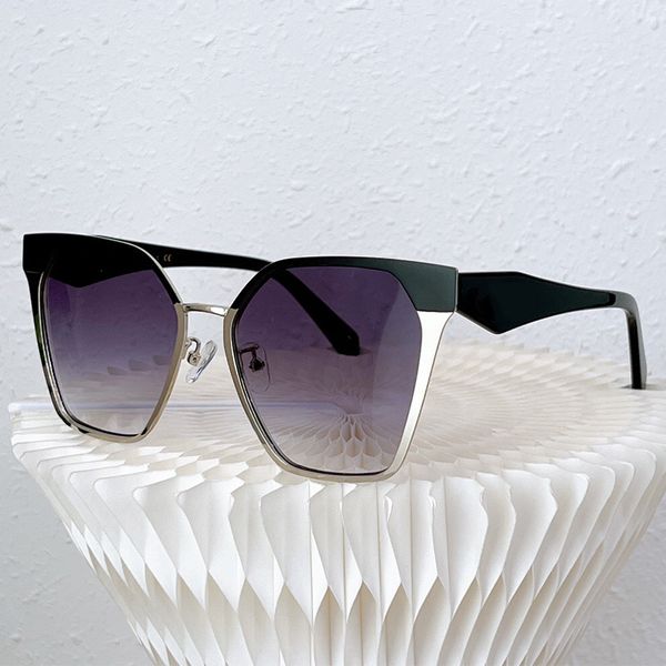 

popular popular mens and womens well-known brand square sunglasses pr83ws triangle temple design shows fashion sense outdoor beach uv protec, White;black