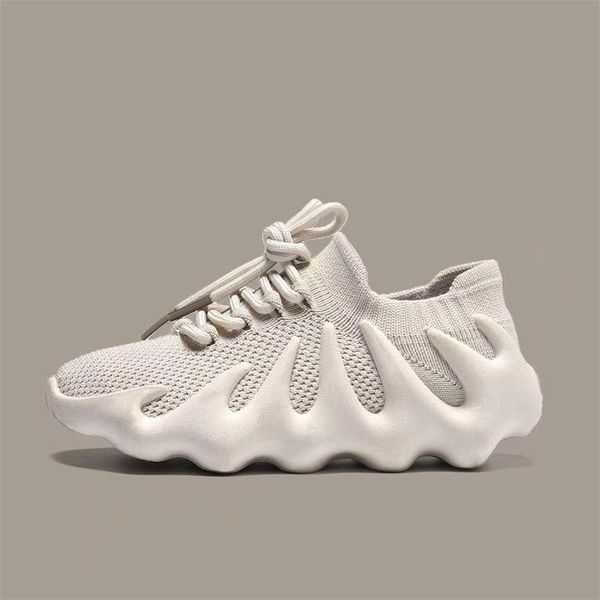 

kids sneakers new kids designer shoes walking training road running fitness shoes flying woven breathable soft bottom non-slip fashion boys, Black;red