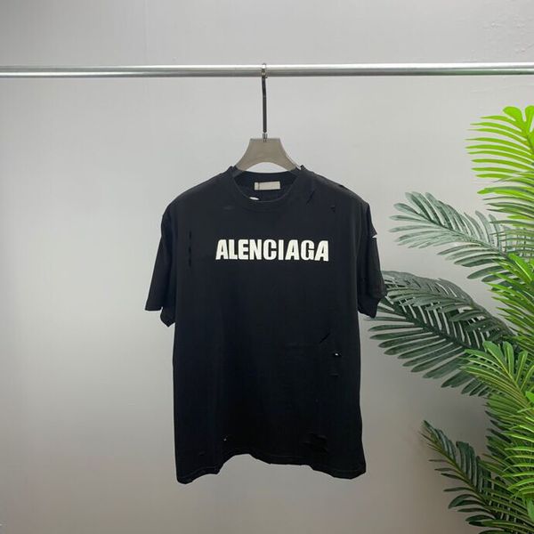

2022ss spring/summer trend fashion short sleeve t-shirt jacquard women's men's clothing size m-xxxl color black and white n983, Black;brown