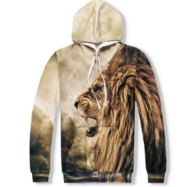 

printed tiger men hoodies fashion styles males wholesale lj200918, Black