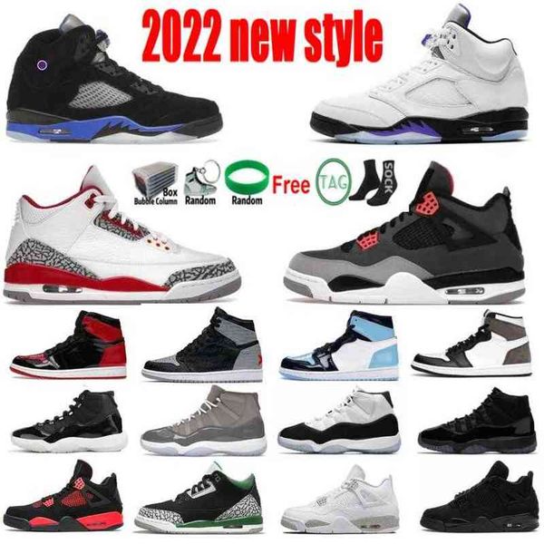 

2022 corcord 5s basketball shoes 5 racer blue 4s infrared red thunder 11s cool grey space jam hyper royal sneaker trainer 1s rebellionaire