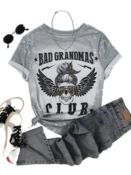 

plus skull & letter graphic tee j4cq#, Black