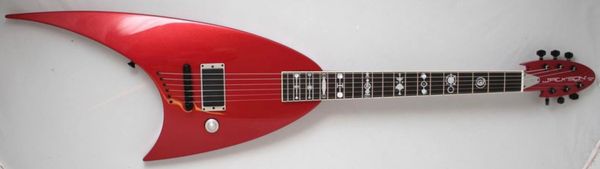 

custom handmade jack style electric guitar in red finishing accept customized order