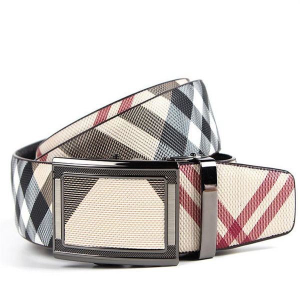 

new fashion mens belts luxury ceinture automatic buckle genuine leather belts for men women waist belt266w, Black;brown