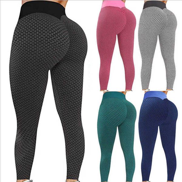 

slimming honeycomb butt lifting high waist workout jacquard seamless hips women's gym fitness yoga pants sports stretch leggings, White;red