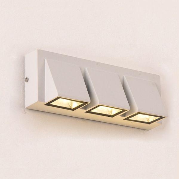 Lâmpada de parede de parede de parede simples à prova d'água ao ar livre de 5w/15w Decoração de casa LEDS LEDS Courtyard Gate Terrace Balcony Garden Wall Walls Lights D4.0