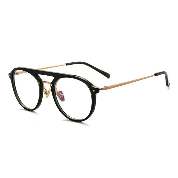 

eyeglasses 80% off the manual combination of new light sheet and pure titanium can be matched with myopia for men and women, White;black