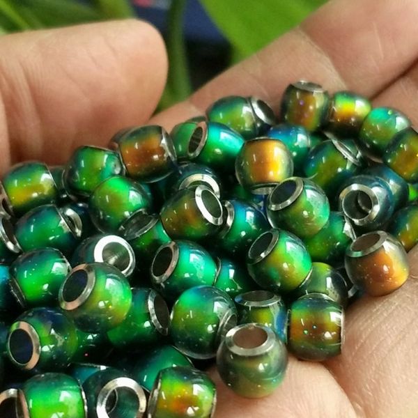 

8mm diy mood bead changing color loose beads 200pcs/lot, Black
