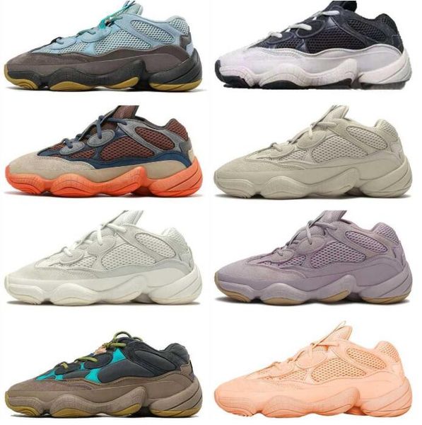 

designers 500 running shoes mens women enflame granite utility black bone white stone salt ash grey blush desert rat 500s taupe light enflam
