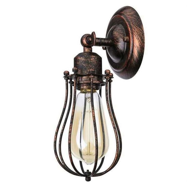 Lampada da parete American Retro Industrial Style Loft Art Ristorante Bar Balcone Corridoio Scala Corridoio Specchio Luce frontale LEDWall