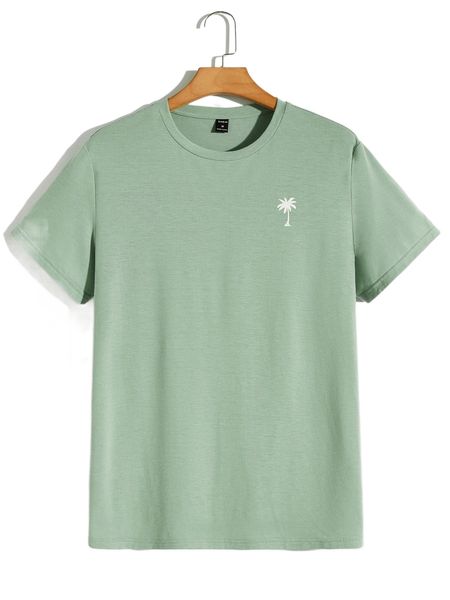 

men coconut tree print tee i4y8#, White;black