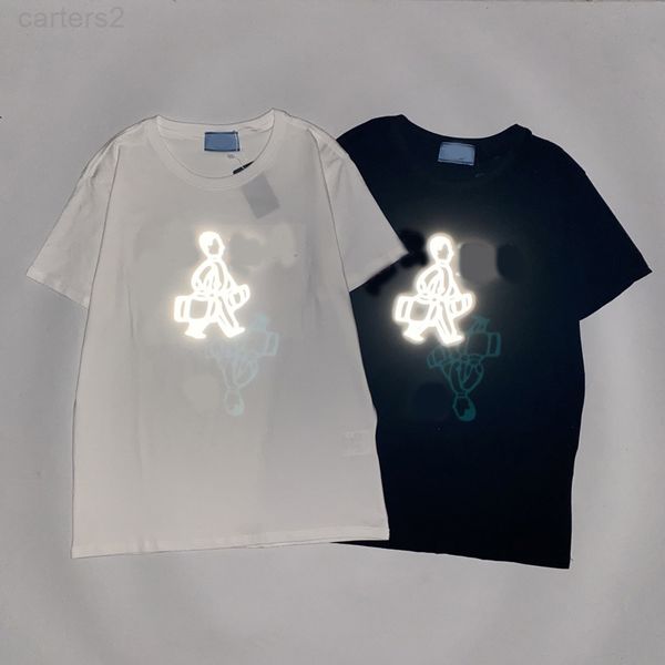 

men's luxurious t-shirts p home rada spring and summer new short-sleeved gradient color triangle label glue letter, White;black