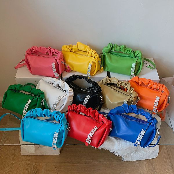

female 2022 new versatile fold bag large capacity single messenger dumpling small square luxury shoulder bags handbag
