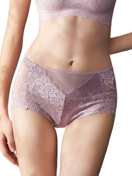 

finetoo floral lace panty without thong v7u5#, Black;red