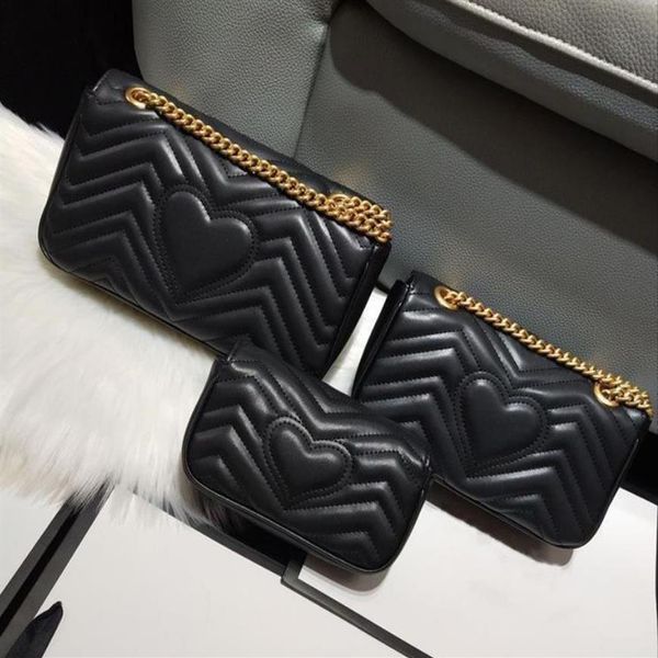 

2022 new 3 size real leather women lady fashion marmont bags genuine leather crossbody handbags purses backpack tote 222l