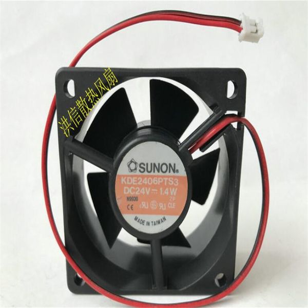 Ventola all'ingrosso SUNON 6025 KDE2406PTS3 DC24V 1.4W 6CM ventola di raffreddamento inverter a due fili