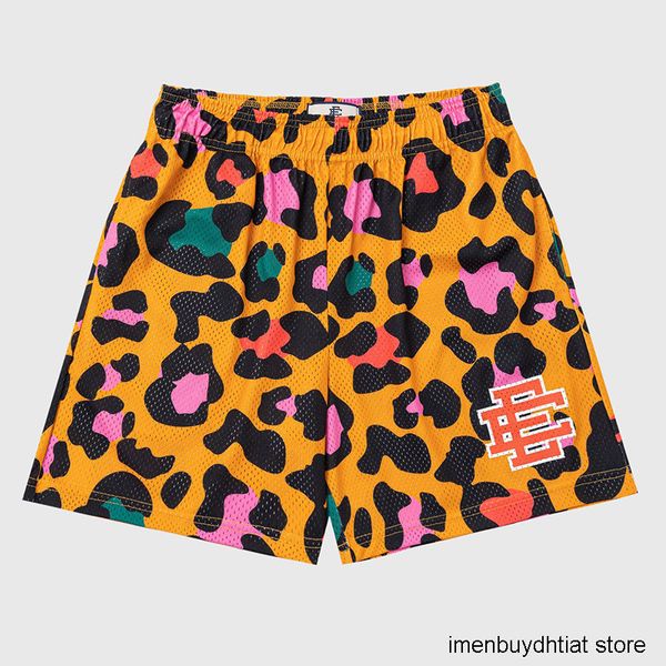 

2022 new york fashion brand eric emanuel ee men's and women's shorts american leopard loose casual baseball basketball dance train, White;black