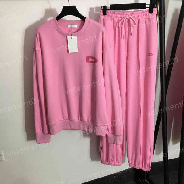 

womens two piece pants tracksuits b letter print crew neck long sleeve sweatshirt and sweatpants 2 piece sets luxury womens designer clothin, White