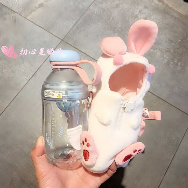 

starbucks mid autumn festival cup 2020 food magician flying rabbit fruit juice tea separated from plastic cute rabbit strap accompanying cup