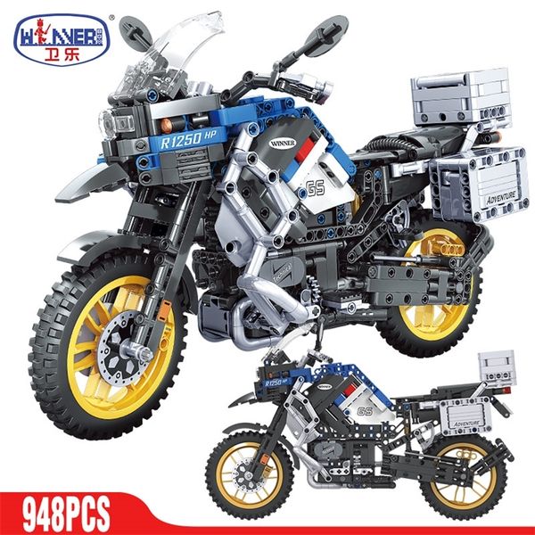 ERBO Motorrad Auto Modell Bausteine Speed Racing Auto Stadt Fahrzeug MOC Motorrad Ziegel Kits Spielzeug Für Kinder 220527