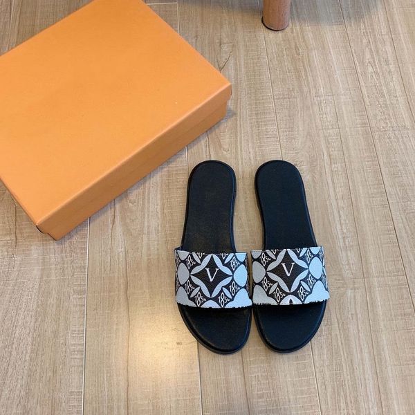 

designer slipper luxury men women sandals brand slides fashion slippers lady slide thick bottom design casual shoes sneakers by 1978 0026, Black
