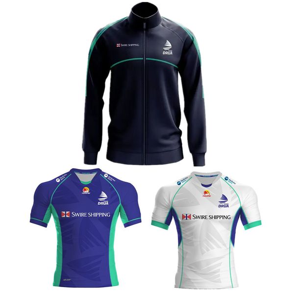

2022 fiji drua rugby jersey hooded sweat new style flying fijians fiji 7s rugby shirt alternate shirt jerseys training clothes vest jacket, White;black